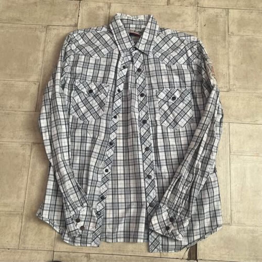 Rare Vintage brand men's plaid shirt medium